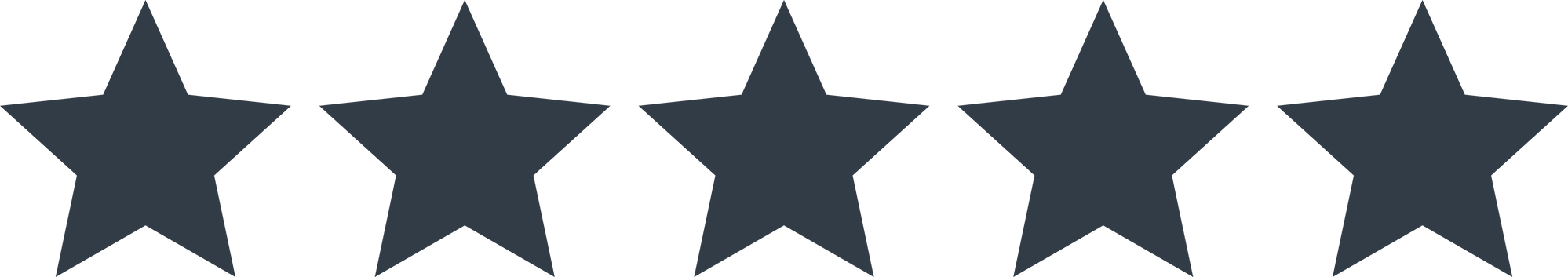 Five-Star Rating Icon
